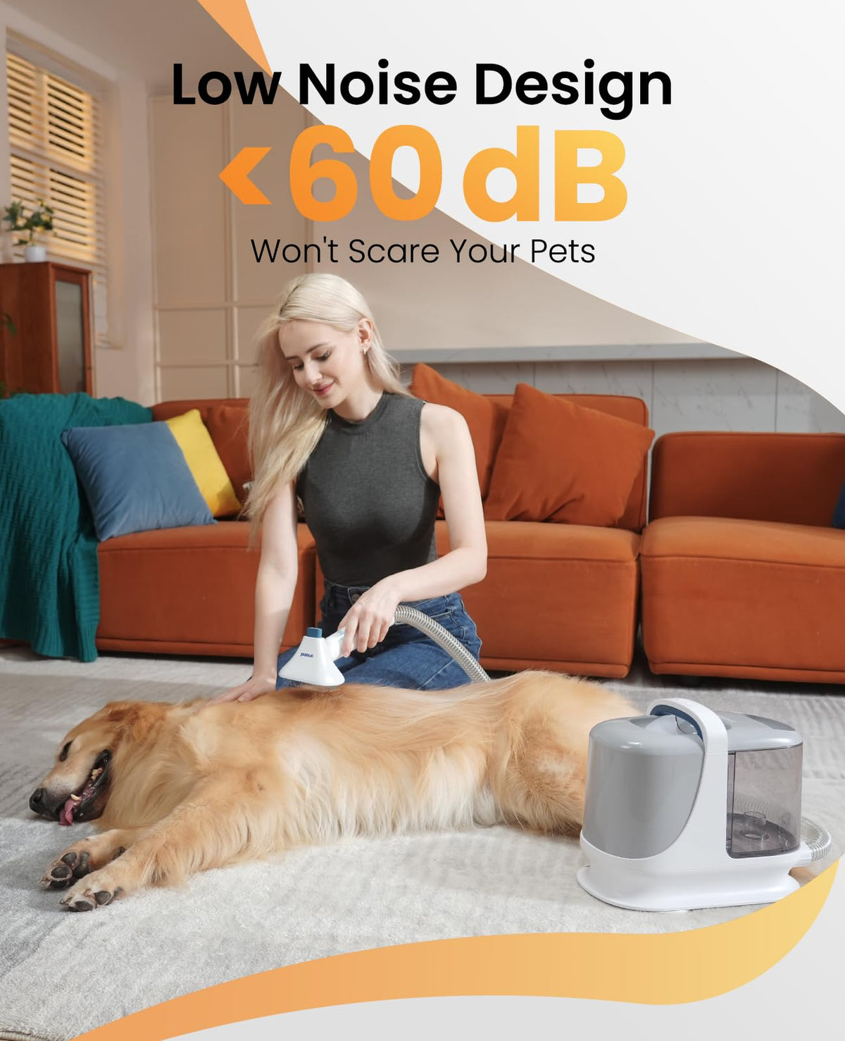 oneisall Dog Grooming Vacuum Kits with Pet Clipper