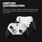 Xbox Wireless Gaming Controller | Elite Series 2 Core | White | Console, PC, and Android | Adjustable Thumbsticks | Trigger Locks