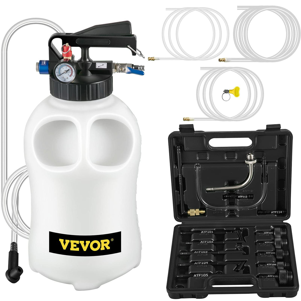 VEVOR Transmission Fluid Pump 2 Way ATF Refill System, 10 Liter Dispenser