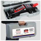 DNA Motoring TOOLS-00234 Low Profile Hydraulic Trolley Service/Floor Jack, 2 Ton (4000 lbs) Capacity, Lifting Range 5.1"-13", Black