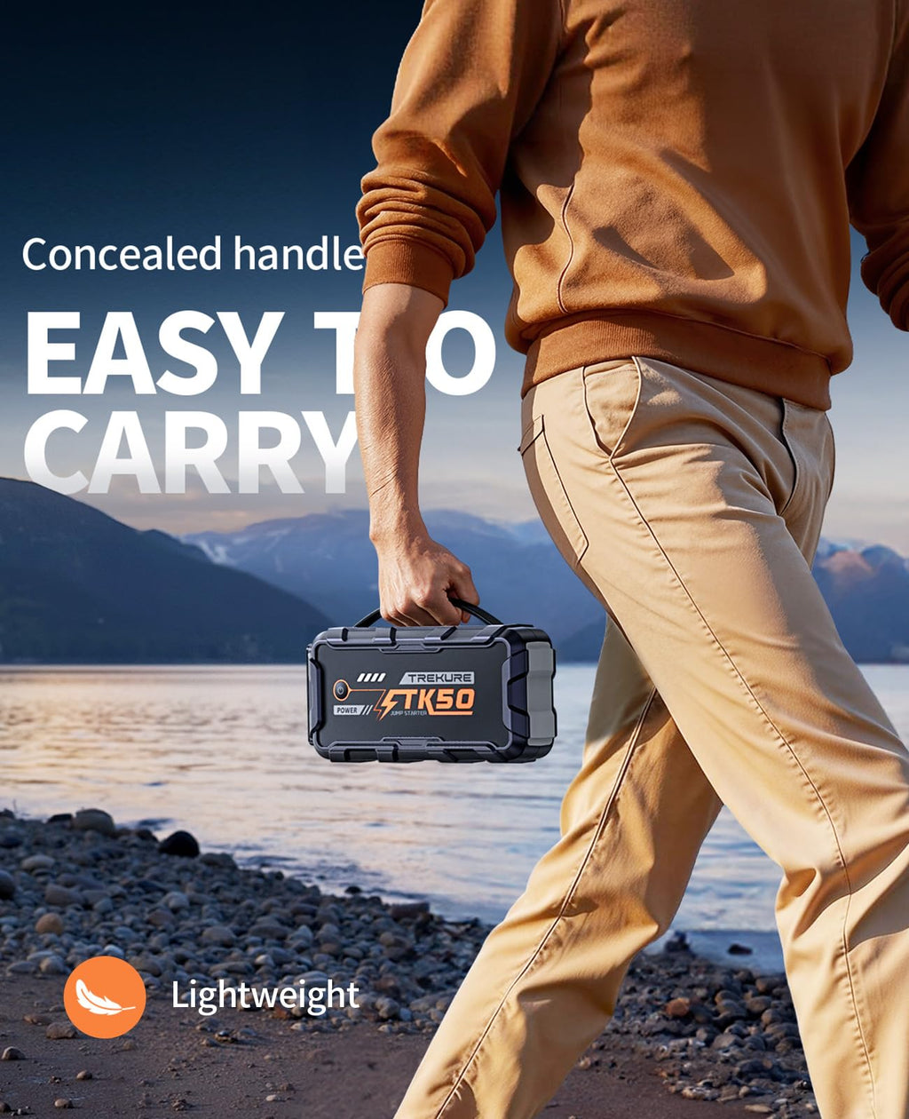 TREKURE Car Battery Jump Starter 8000A 26800mAh, Portable Car Jump Starter for All Gas and 12L Diesel Engines, Power Bank & Battery Jumper, Portable