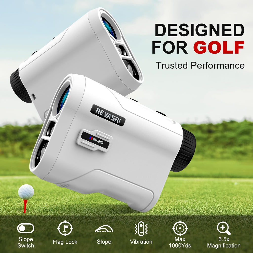 REVASRI Range Finder for Golf, Slope, Pin Lock Vibration 1000Y Rangefinder