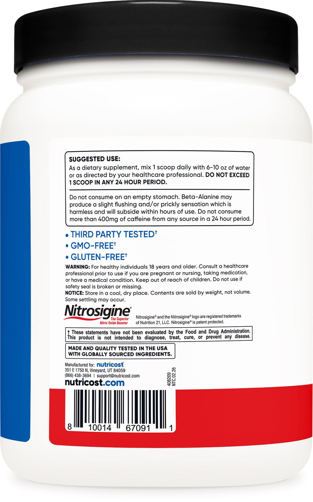 Nutricost Pre-X Xtreme Pre-Workout Complex Powder (Fruit Punch) 60 Servings