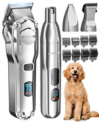 oneisall Dog Clippers for Grooming Thick/Matted Hair, 4-in-1 Grooming Kit