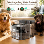11L/372oz Large Dog Water Fountain, Automatic Dog Water Bowl Dispenser