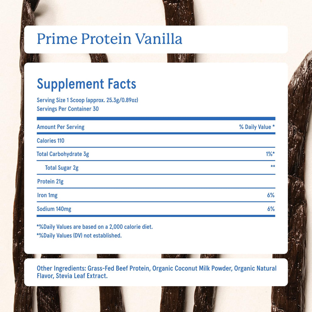 Equip Foods Prime Protein Powder | Clean, Grass Fed Beef Protein Powder | Carnivore Protein Isolate, Keto Friendly | Gluten & Dairy Free | Helps