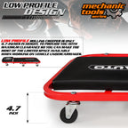 M-AUTO Foldable Z Creeper 2-in-1 Rolling Folding Car Creeper & Seat, 36" Adjustable Roller Garage Chair Lay Down or Sit, 330LBS Capacity Under Car