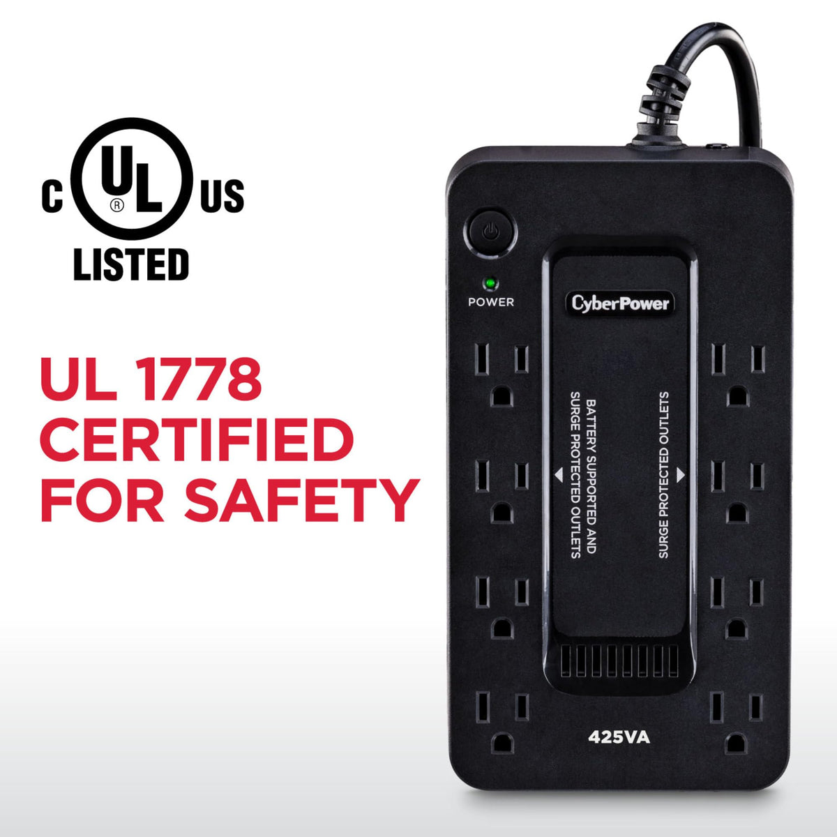 CyberPower ST425 Standby UPS Battery Backup and Surge Protector