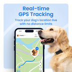 Tractive Smart Dog GPS Tracker | Live Pet Tracker with Virtual Fence | Vital Signs Monitoring of Heart & Respiratory Rate | Bark Monitoring | Dog