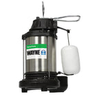 WAYNE CDU980E 3/4 HP Submersible Sump Pump – Cast Iron & Stainless Steel, Vertical Float Switch, 5,490 GPH, 5-Year