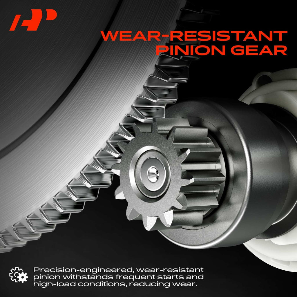 A-Premium Starter Motor, 12V 1.1KW 9 Teeth Clockwise