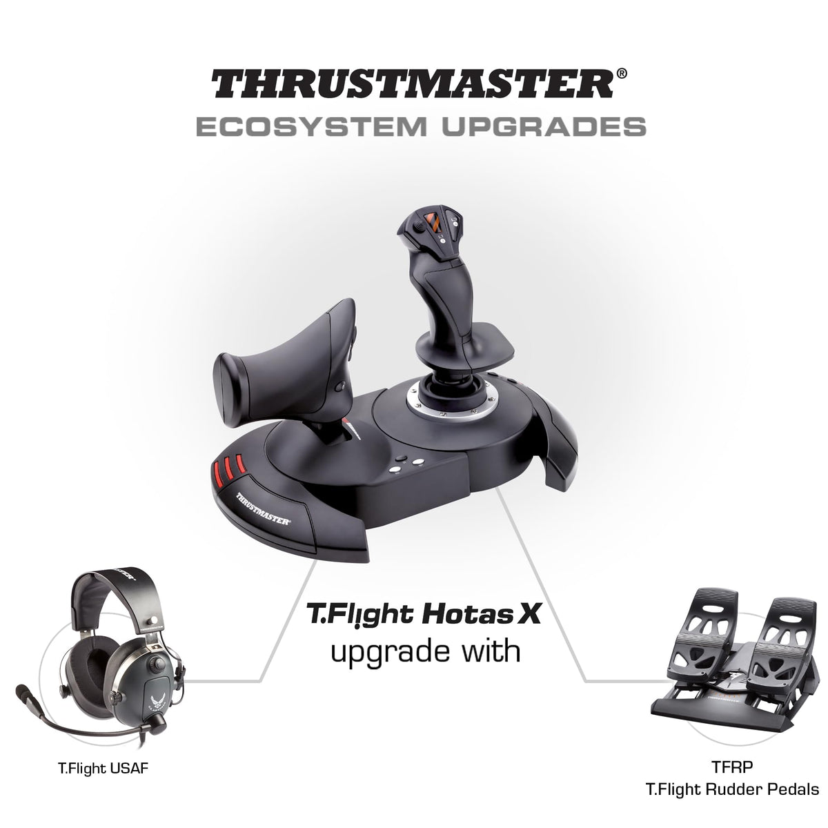 Thrustmaster T-Flight Hotas X USB Flight Sim Stick & Throttle - PC