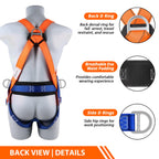 Safety Harness Fall Protection Kit: Full Body Roofing harnesses