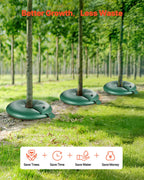 VEVOR Tree Watering Bag Slow Release, 4 Pack 20 Gallons Tree Watering Bags/Ring, Reusable Refillable Tree Irrigation Ring Water Bags, Heavy Duty