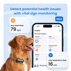 Tractive Smart Dog GPS Tracker | Live Pet Tracker with Virtual Fence | Vital Signs Monitoring of Heart & Respiratory Rate | Bark Monitoring | Dog