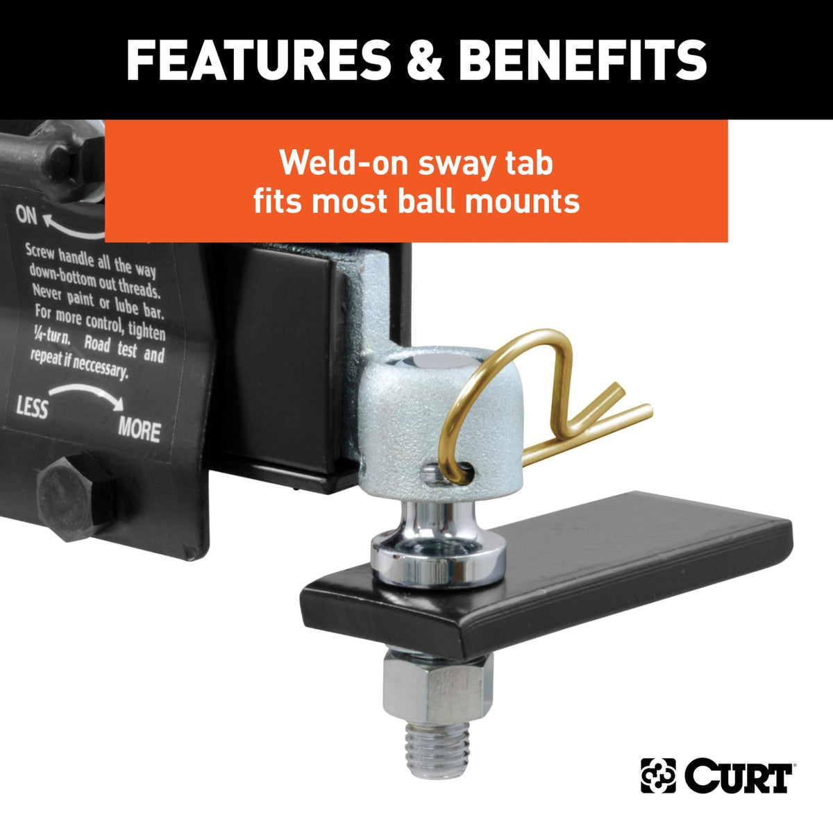 CURT 17200 Trailer Sway Control Kit for Weight Distribution Hitches