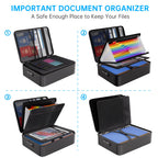 ENGPOW Fireproof File Organizer Bag with 13 Pockets Accordion File Folder
