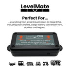 LevelMatePRO Wireless RV Leveling System, Bluetooth Leveler for Campers, Must-Have Accessory for Travel Trailers, Effortless Setup for Phones with App