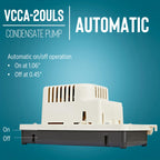 Little Giant VCCA-20ULS 115V, 80 GPH Low Profile Condensate Pump
