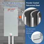 100A Generator Transfer Switch, 24000W Heavy Duty Double Throw Switch, 2P