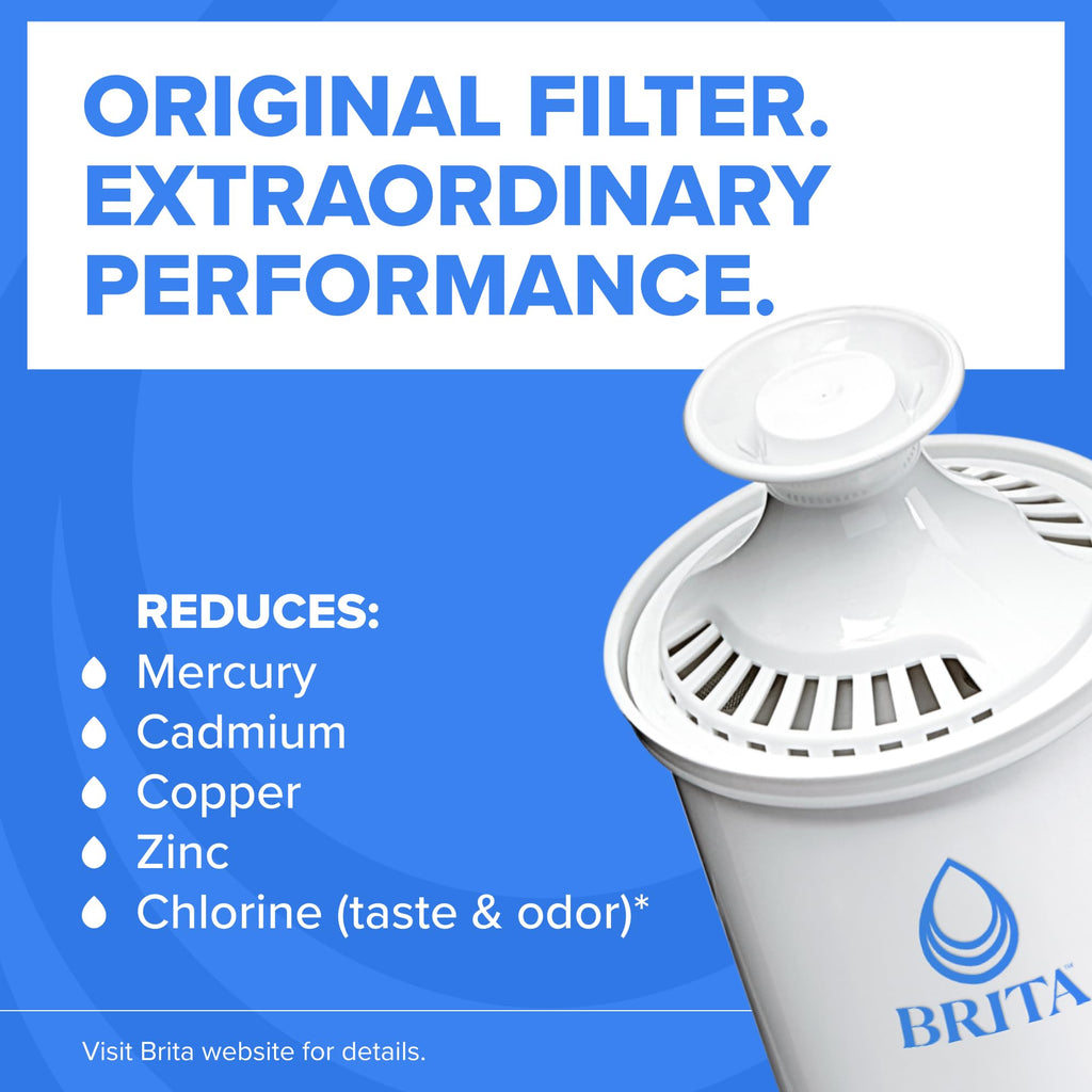 Brita X-Large 27 Cup Water Dispenser, Includes 1 Filter, Gray