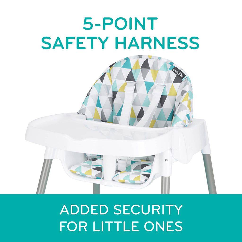 Evenflo Eat and Grow 4-in-1 Convertible High Chair (Pop Star White)