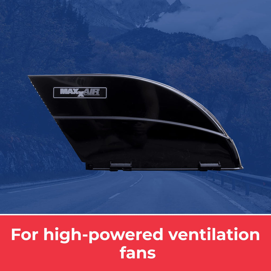 MAXXAIR FANMATE 00-955002 RV Fan and Vent Cover, Black