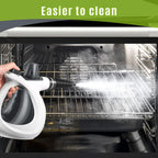 Phueut Pressurized Handheld Multi-Surface Natural Steam Cleaner with 12 pcs Accessories, Multi-Purpose Steamer for Home Use, Steamer for Cleaning