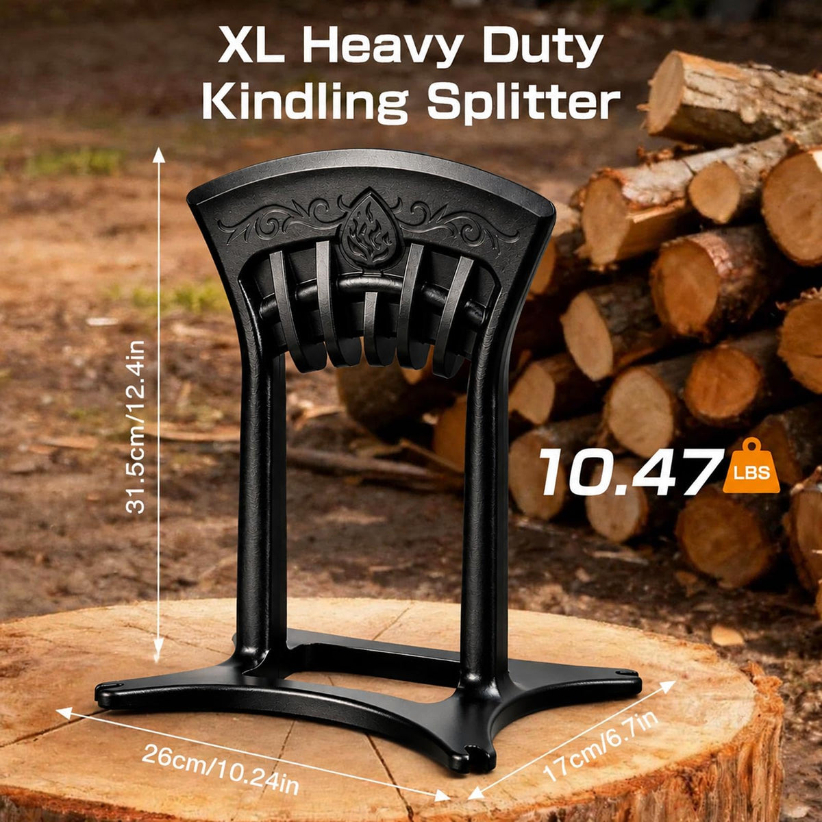 Kindling Splitter XL, Heavy Duty Wood Splitters for Firewood