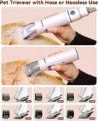 oneisall Dog Grooming Vacuum Kits with Pet Clipper