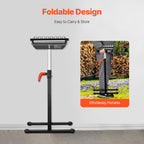 VEVOR Roller Stand, 300 lb Load Capacity, 26.8-42.5 in Adjustable Height, Folding Heavy Duty with 11.5 inch Polished Multi-Directional Roller Head