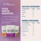 Live Conscious Collagen Peptides Powder - Naturally-Sourced Hydrolyzed Collagen Powder - Hair, Skin, Nail, and Joint Support - Type I & III Grass-Fed