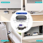 Aquastrong Mini Split HVAC Condensate Pump, 9.6 GPH, 115V/230V, Automatic Safety Switch, 33 FT Lift AC Condensate Removal for Air Conditioner