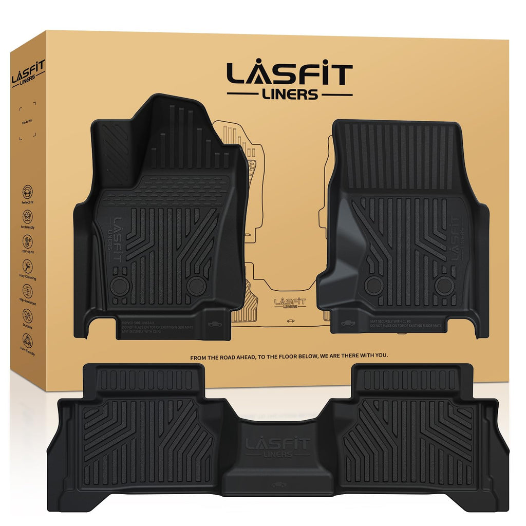 LASFIT Floor Mats for Toyota Tacoma 2024 2025 2026 Double Cab Auto Tran Gas