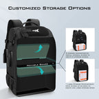 KastKing KarryAll Fishing Backpack with Rod Holder 4 Tackle Boxes, 40/26L