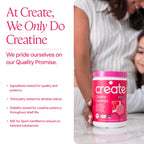 Create Creatine Monohydrate Gummies for Women and Men, Watermelon, 90ct