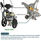 Hourleey 7/8" Shaft Vertical Pressure Washer Pump, 3400PSI 2.5GPM, Replacement Pump for Power Washer Kit, Compatible with Honda, Simpson, RYOBI