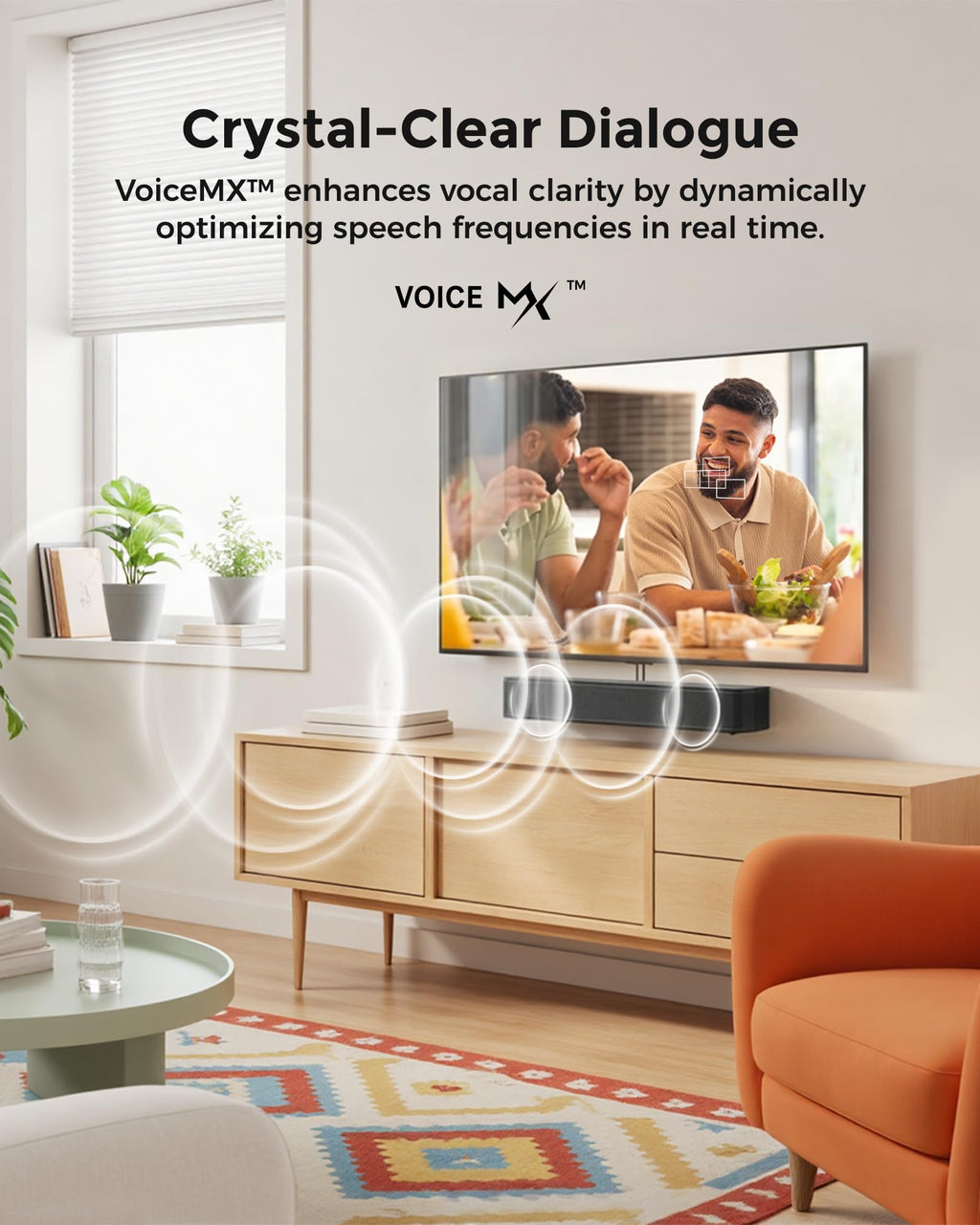 ULTIMEA 2.1ch Soundbar Built-in Subwoofer, Home Theater System, App Control