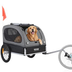 VEVOR Dog Bike Trailer, Supports up to 88 lbs, Pet Cart Bicycle Carrier, Easy Folding Frame with Quick Release Wheels, Universal Bicycle Coupler