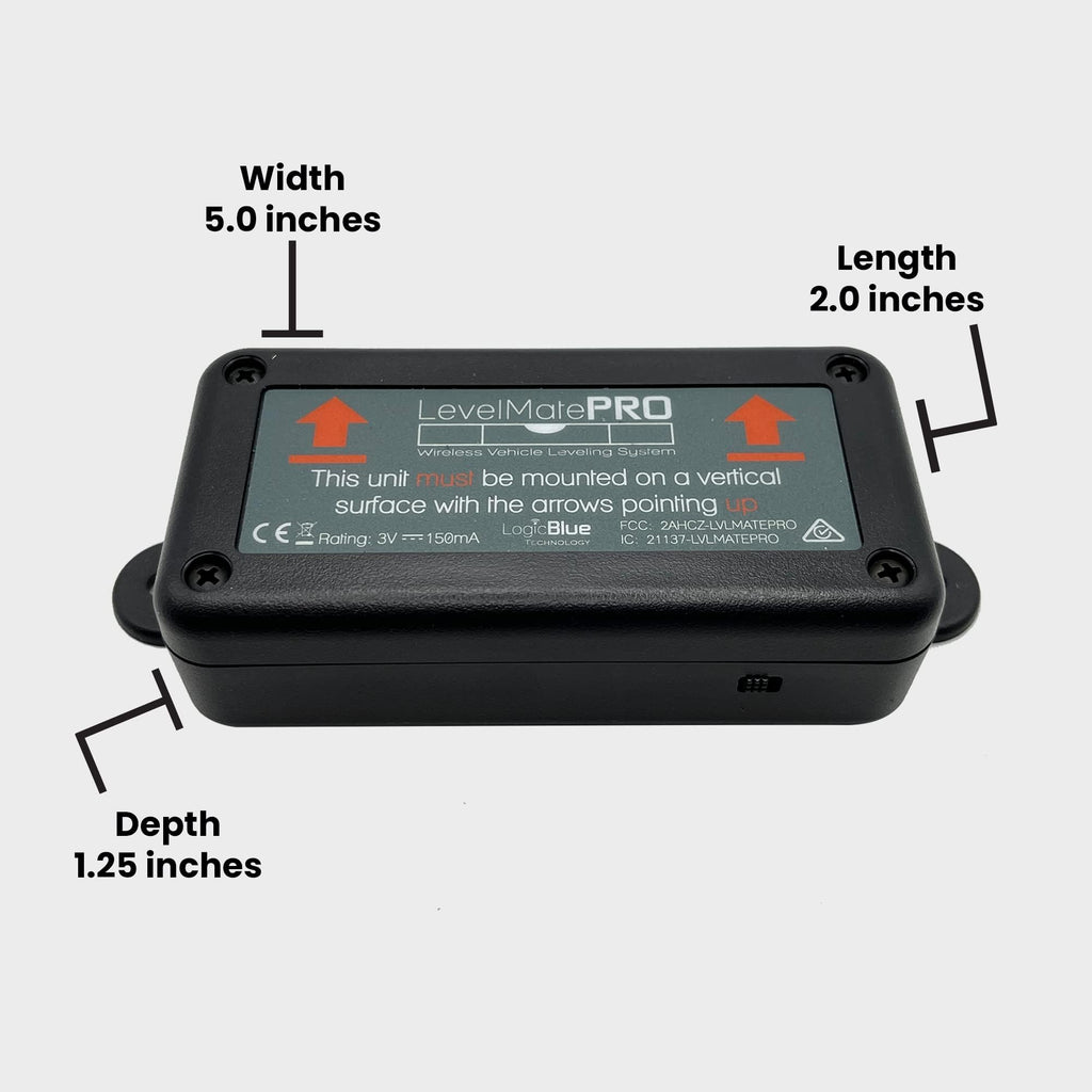 LevelMatePRO Wireless RV Leveling System, Bluetooth Leveler for Campers, Must-Have Accessory for Travel Trailers, Effortless Setup for Phones with App