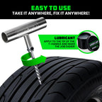 Rhino USA Tire Repair Kit (86-Piece) - Heavy Duty Tire Plug Kit