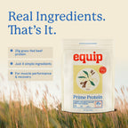 Equip Foods Prime Protein Powder | Clean, Grass Fed Beef Protein Powder | Carnivore Protein Isolate, Keto Friendly | Gluten & Dairy Free | Helps