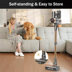 Cordless Vacuum Cleaner, 10-in-1 Lightweight Stick Vacuum with 45mins Runtime, Powerful Suction, LED Touch Screen, Rechargeable Vacuum Cleaners for