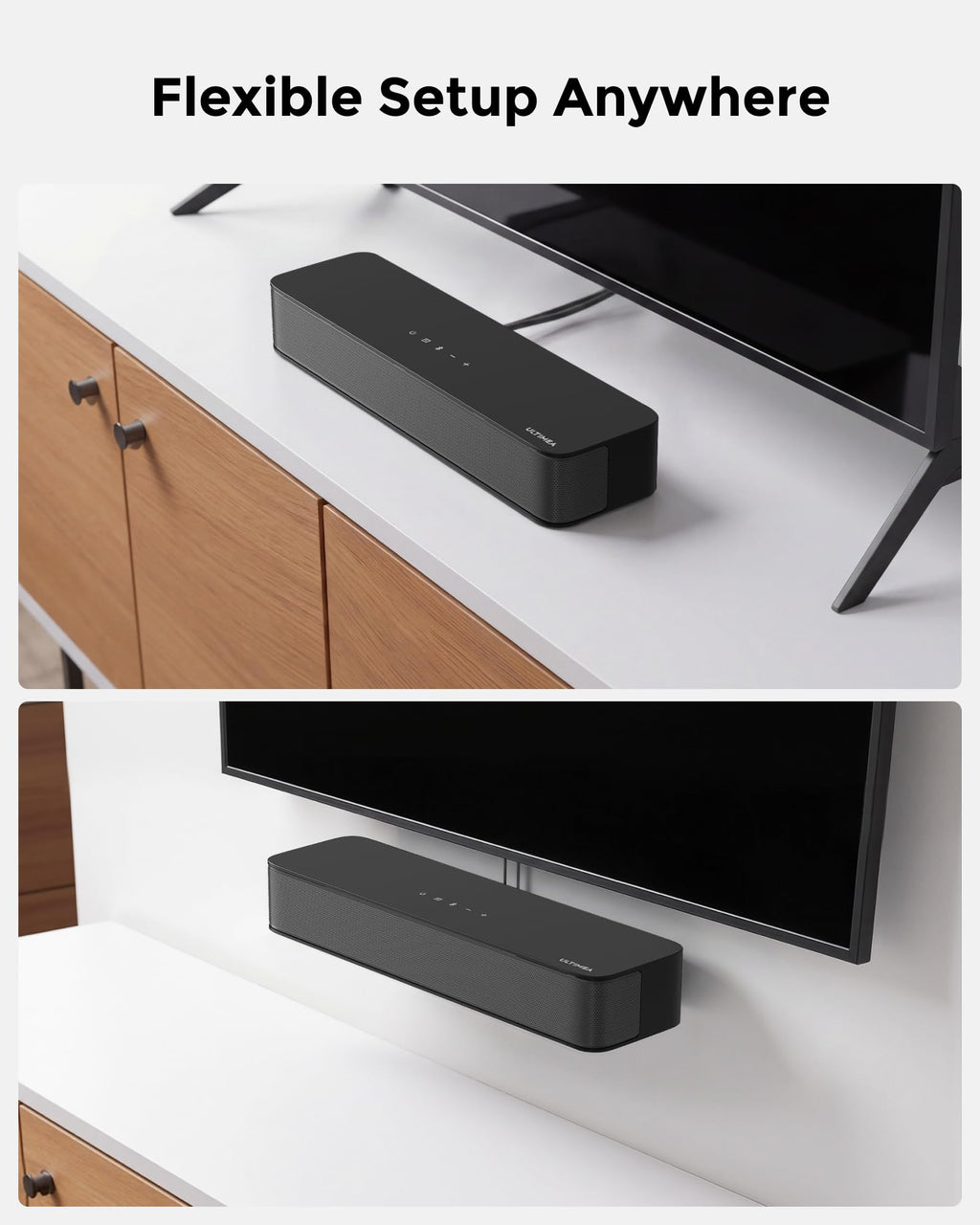 ULTIMEA 2.1ch Soundbar Built-in Subwoofer, Home Theater System, App Control