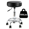 500lb heavy-duty Rolling Stool with Wheels,9.5cm thick Comfort cushion