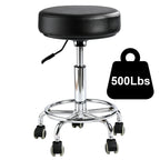 500lb heavy-duty Rolling Stool with Wheels,9.5cm thick Comfort cushion