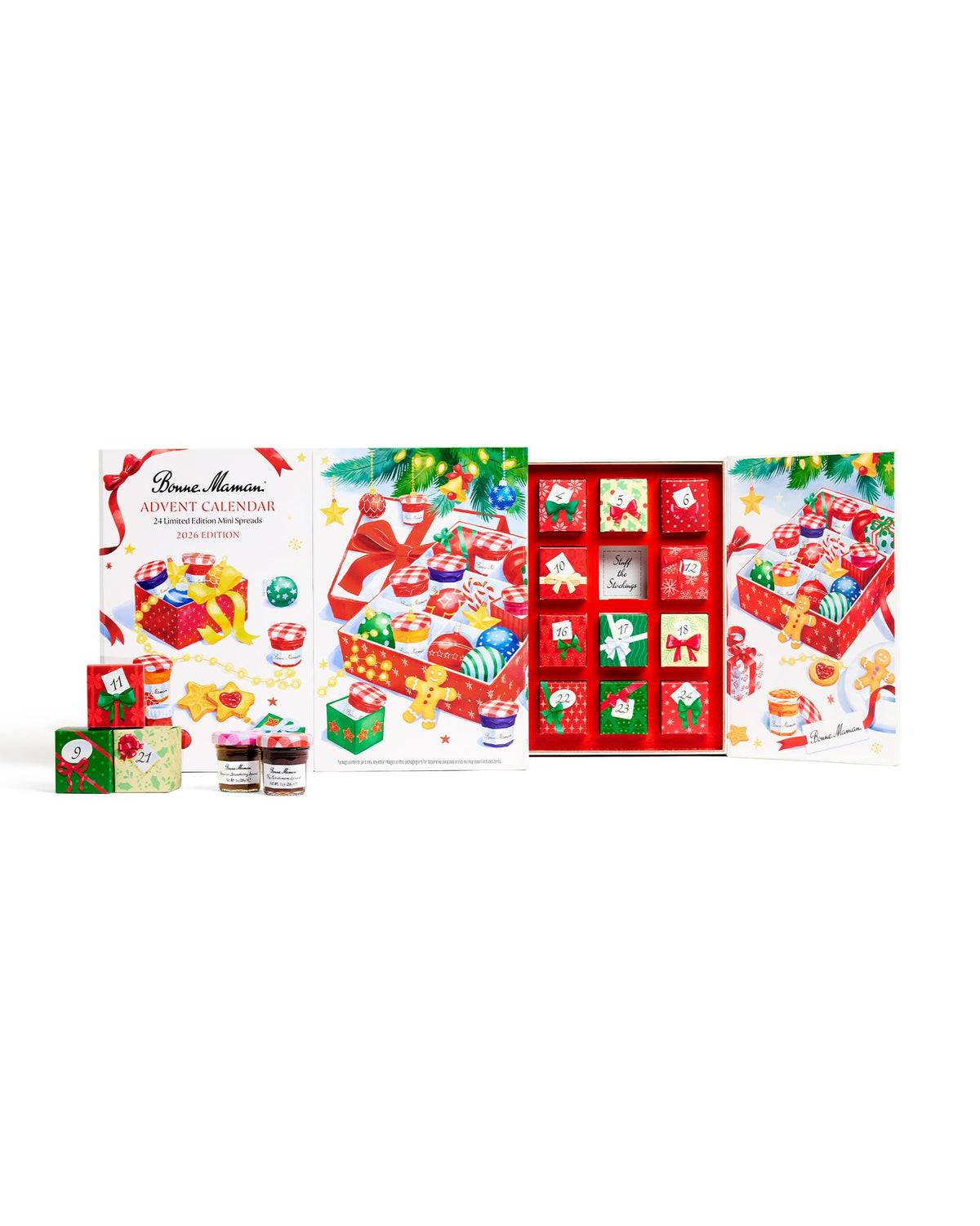 Bonne Maman Advent Calendar 2026, 24 Mini Jam Jars, Holiday Gift