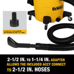 DEWALT 8-Piece Car Detailing Vacuum Hose Accessory Kit, DXVA13-0801