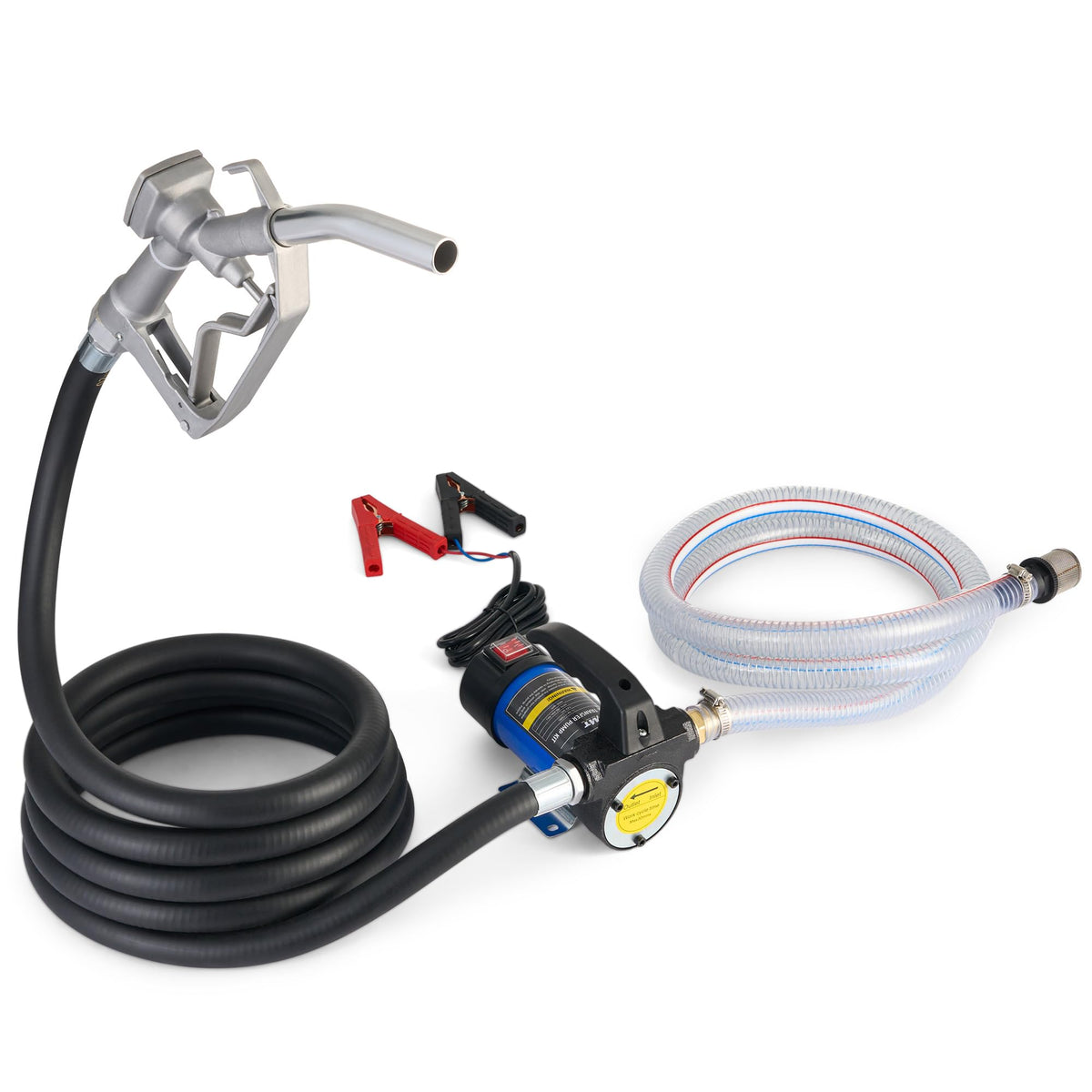OMT Diesel Transfer Pump, 12V Fuel Transfer Pump with Nozzle Hoses
