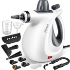 Phueut Pressurized Handheld Multi-Surface Natural Steam Cleaner with 12 pcs Accessories, Multi-Purpose Steamer for Home Use, Steamer for Cleaning